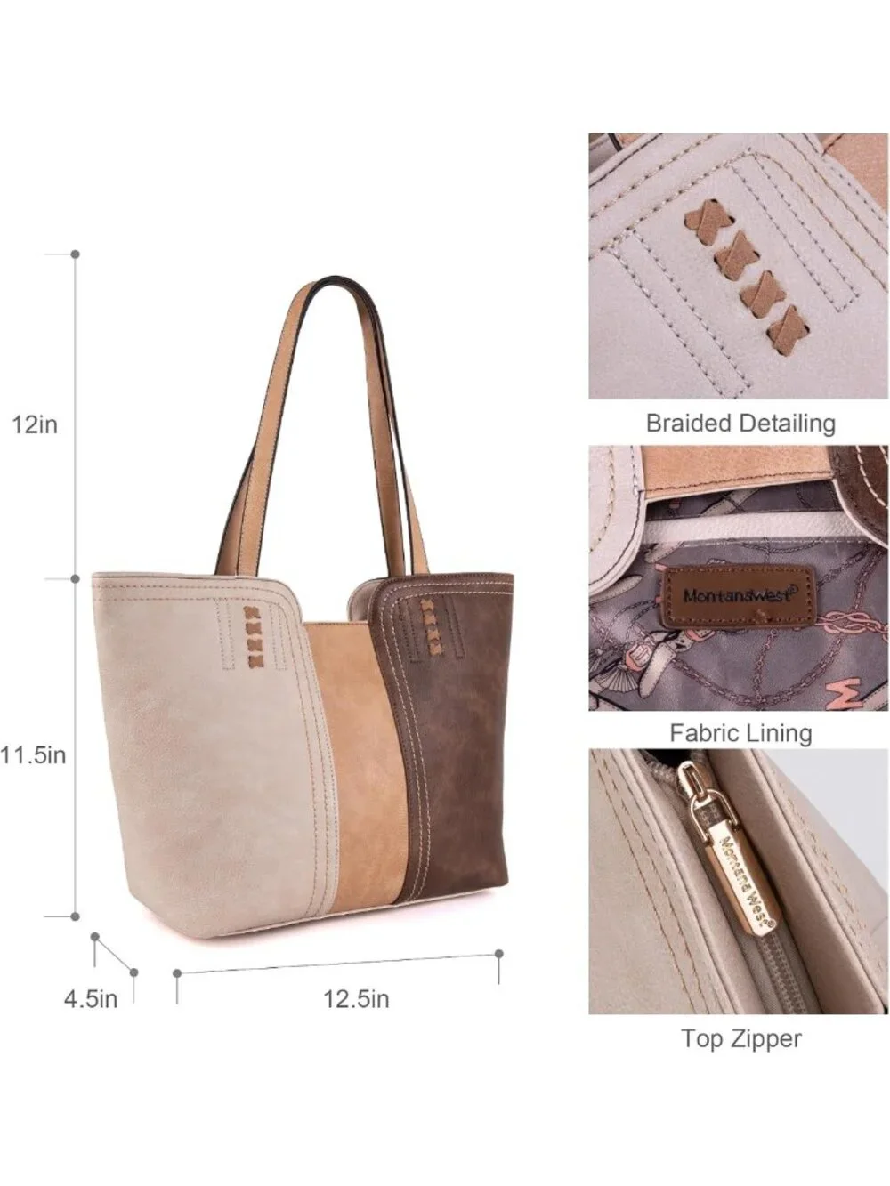 Stylish Women's Tote Bag - Chic Top Handle Satchel Purse for Everyday Use